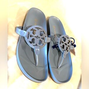 Tory Burch MILLER CLOUD SANDAL Cloud Blue 400 Women’s Size 11 NWOT Comfort Shoes